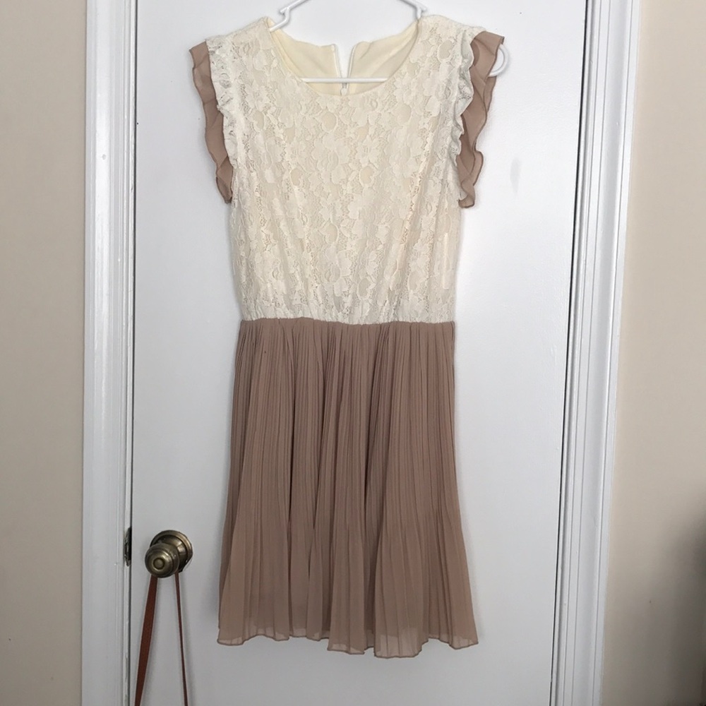 Lace top dress